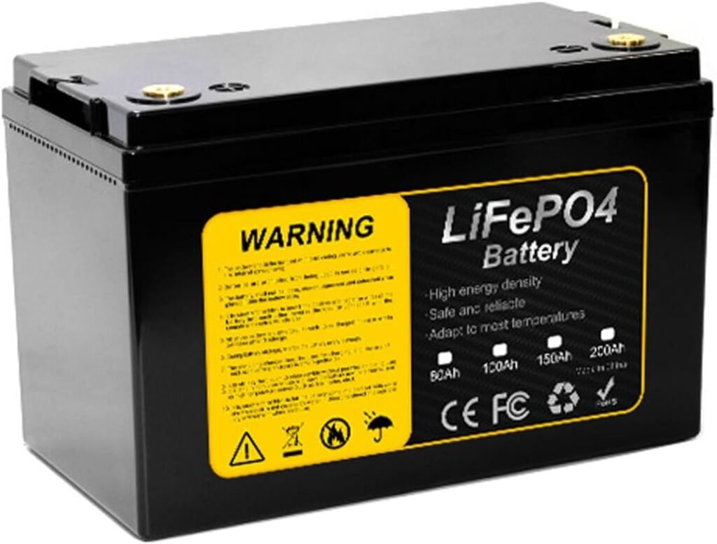 12V 200Ah 150Ah 100Ah 80Ah Lithium Iron Phosphate Battery LiFePO4 Rechargeable Replace SLA AGM Fit for Solar Boat RV Marine Camping Power Battery with BMS 12V 200Ah 150Ah 100Ah 80Ah Lithium Iron Phosphate Battery LiFePO4 Rechargeable Replace SLA AGM Fit for Solar Boat RV Marine Camping Power Battery with BMS
