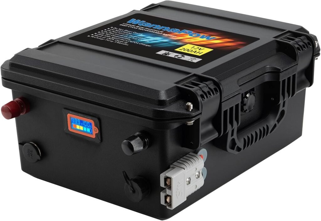 12V 200AH LiFePO4 Battery,Lithium Batteries Built in 150A BMS,6000+ Deep Cycles,2560Wh Energy.For Trolling Motor,RV,Off-Grid Solar Power System, Home Backup,Marine 12V 200AH LiFePO4 Battery,Lithium Batteries Built in 150A BMS,6000+ Deep Cycles,2560Wh Energy.For Trolling Motor,RV,Off-Grid Solar Power System, Home Backup,Marine