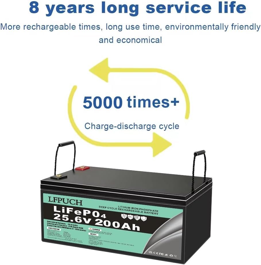 LiFePO (24V)-LiFePO4 Battery 24V(25.6V) 200Ah Lithium leisure battery, Lithium Iron Phosphate Battery for RV, Boat, Marine, Solar System,mobility scooter LiFePO (24V)-LiFePO4 Battery 24V(25.6V) 200Ah Lithium leisure battery, Lithium Iron Phosphate Battery for RV, Boat, Marine, Solar System,mobility scooter