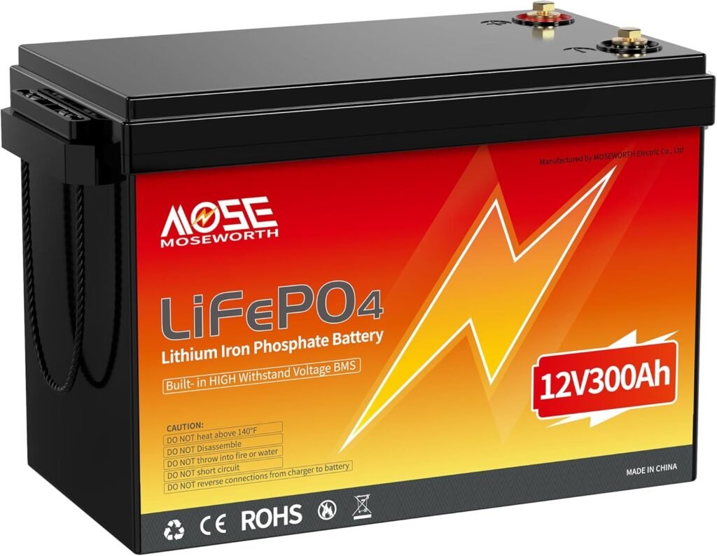 LiFePO4 Lithium Iron Phosphate Battery, 12V 300Ah, Built-in BMS LiFePO4 Lithium Iron Phosphate Battery, 12V 300Ah, Built-in BMS