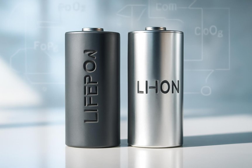 lithium battery composition differences