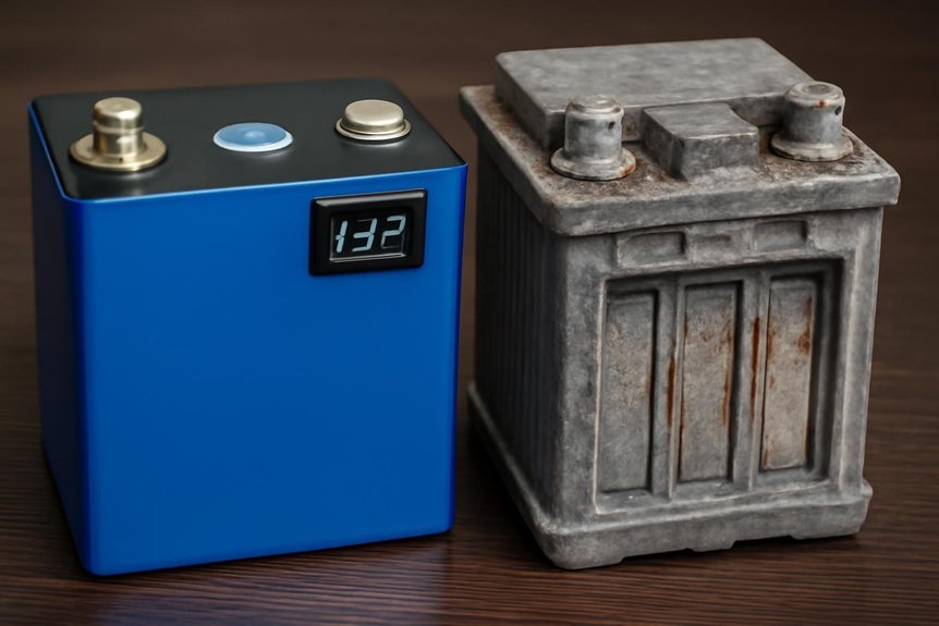 lithium efficiency versus lead durability