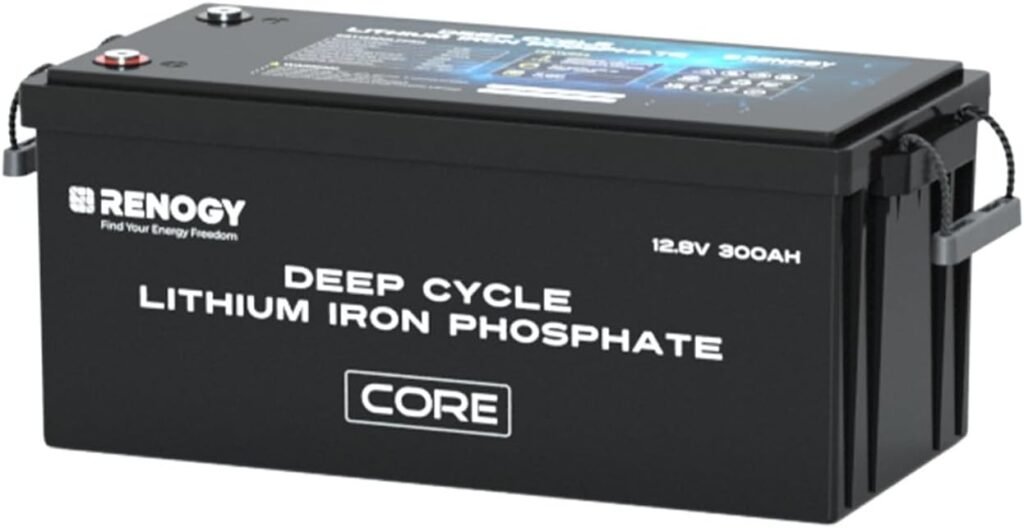 Renogy 300Ah 12V LiFePO4 Battery, Lithium Leisure Battery with Self-heating Function, 5000+ Deep Cycles, IP and BMS Protection, Support 4S4P Connection for Caravan and Off Grid System