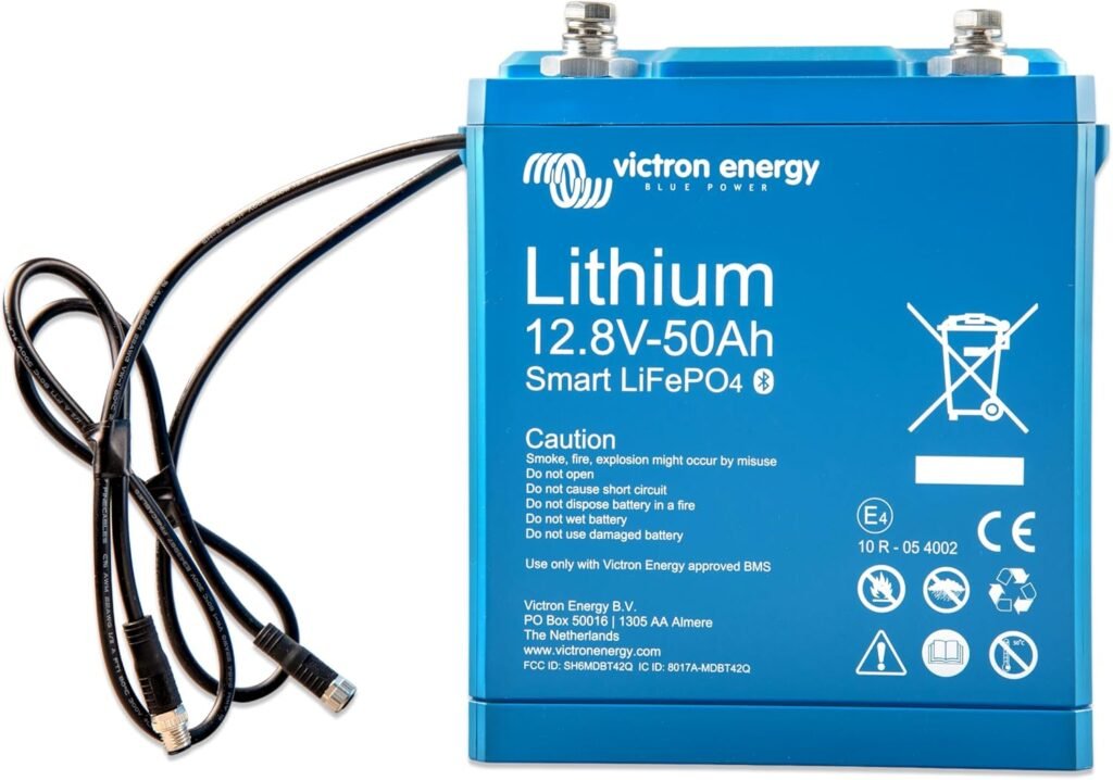 Victron Energy Smart 12.8-Volt 50Ah LiFePO4 Lithium Battery Victron Energy Smart 12.8-Volt 50Ah LiFePO4 Lithium Battery