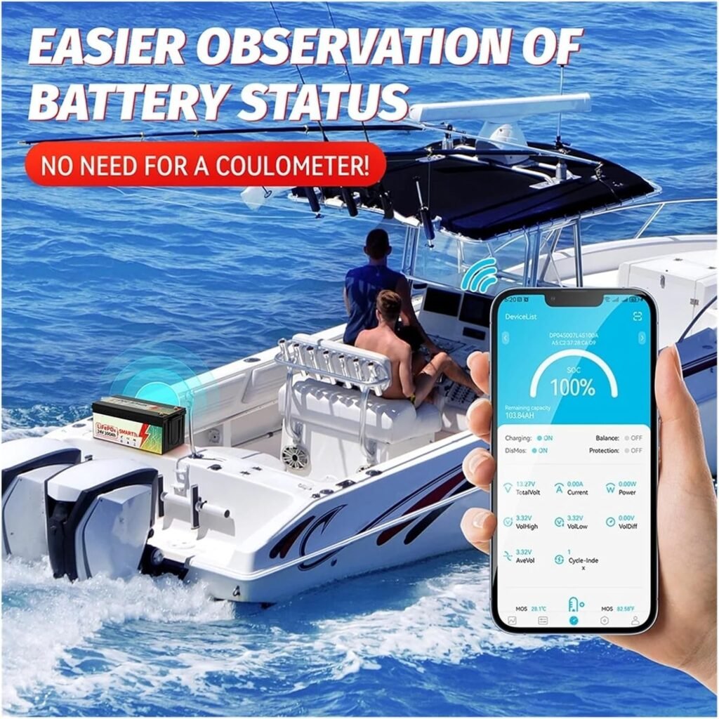 24V 100Ah LiFePO4 Lithium Battery Bluetooth With BMS 8000+Deep Cycles For Camper RV Home Energy Solar Trolling Motor 24V 100Ah LiFePO4 Lithium Battery Bluetooth With BMS 8000+Deep Cycles For Camper RV Home Energy Solar Trolling Motor
