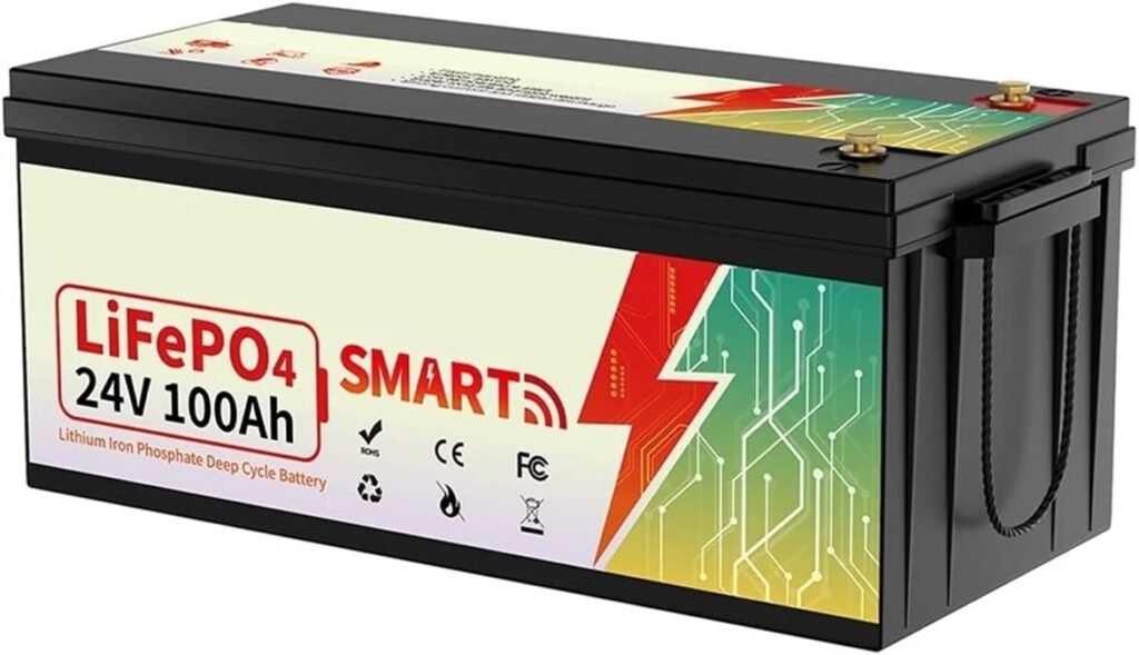 24V 100Ah LiFePO4 Lithium Battery Bluetooth With BMS 8000+Deep Cycles For Camper RV Home Energy Solar Trolling Motor 24V 100Ah LiFePO4 Lithium Battery Bluetooth With BMS 8000+Deep Cycles For Camper RV Home Energy Solar Trolling Motor
