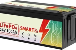 24V 100Ah LiFePO4 Lithium Battery Bluetooth With BMS 8000+Deep Cycles For Camper RV Home Energy Solar Trolling Motor