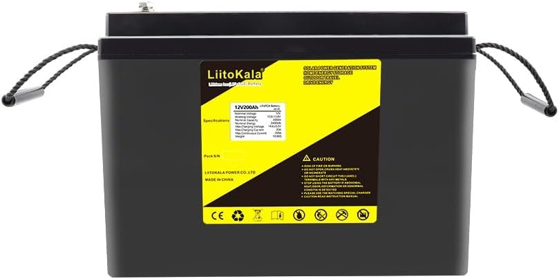 LiitoKala 12V 200AH+LCD lifepo4 battery 4S 12.8V 200Ah with voltage display for 1200w inverter boat golf cart UPS Electric car trike scooter golf cart robot with charger LiitoKala 12V 200AH+LCD lifepo4 battery 4S 12.8V 200Ah with voltage display for 1200w inverter boat golf cart UPS Electric car trike scooter golf cart robot with charger