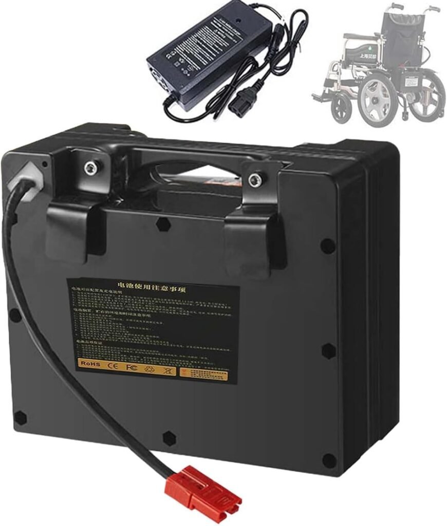 24V Lithium-Ion Battery 20AH/25AH/30AH/35AH Rechargeable Wheelchair Battery with Charger and BMS for 50-850W Motor Electric Wheelchair Battery 24V Lithium-Ion Battery 20AH/25AH/30AH/35AH Rechargeable Wheelchair Battery with Charger and BMS for 50-850W Motor Electric Wheelchair Battery