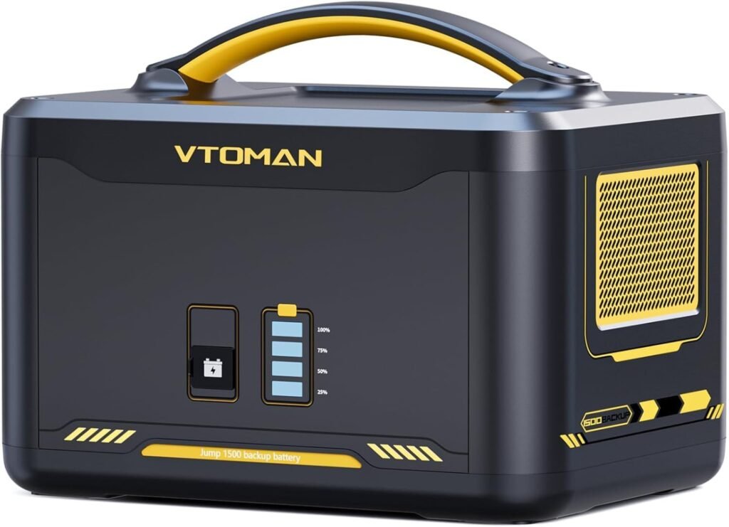 VTOMAN Jump Extra Battery - 1548Wh Large Capacity LiFePO4 Battery with BMS Protection for Travel,Camping, Suitable for VTOMAN Jump 1500X /Jump Portable Power Station Expand Capacity VTOMAN Jump Extra Battery - 1548Wh Large Capacity LiFePO4 Battery with BMS Protection for Travel,Camping, Suitable for VTOMAN Jump 1500X /Jump Portable Power Station Expand Capacity